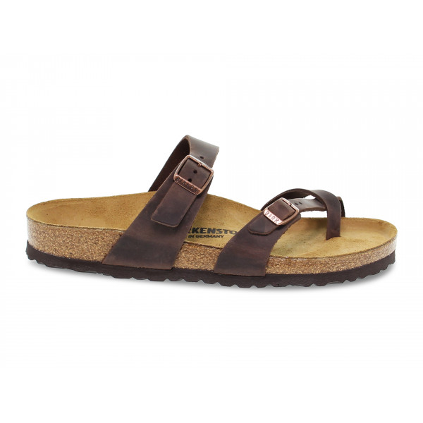 Sandalo Birkenstock MAYARI in pelle habana