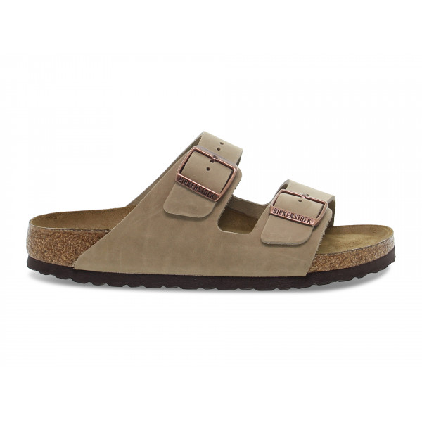 Sandalo basso Birkenstock ARIZONA SOFT FOOTBED in pelle tabacco