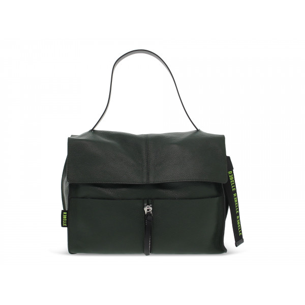 Borsa a tracolla Rebelle CLIO SATCHEL L DOLLARO in pelle verde