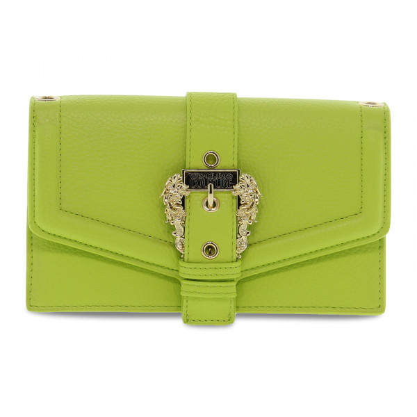 Borsa a tracolla Versace Jeans Couture JEANS COUTURE RANGE F SKETCH 16 BUCKLE GRAINY in pelle lime