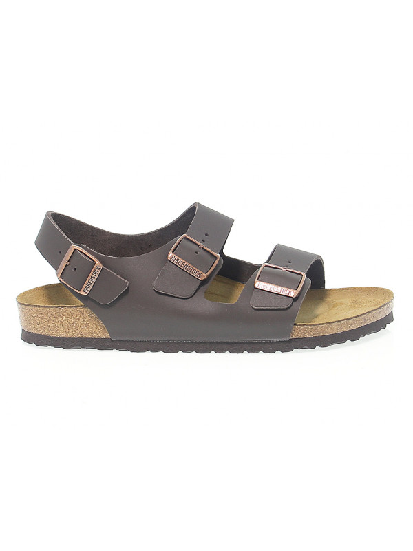 Sandal Birkenstock MILANO in dark brown leather - Guidi Calzature - New Spring Summer 2023 Collection - Guidi