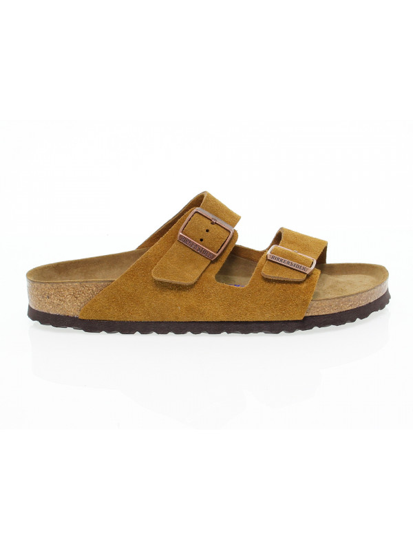 Sandal Birkenstock ARIZONA SOFT FOOTBED in ocher suede - Guidi Calzature - Spring Summer Sales 2023 Collection - Calzature