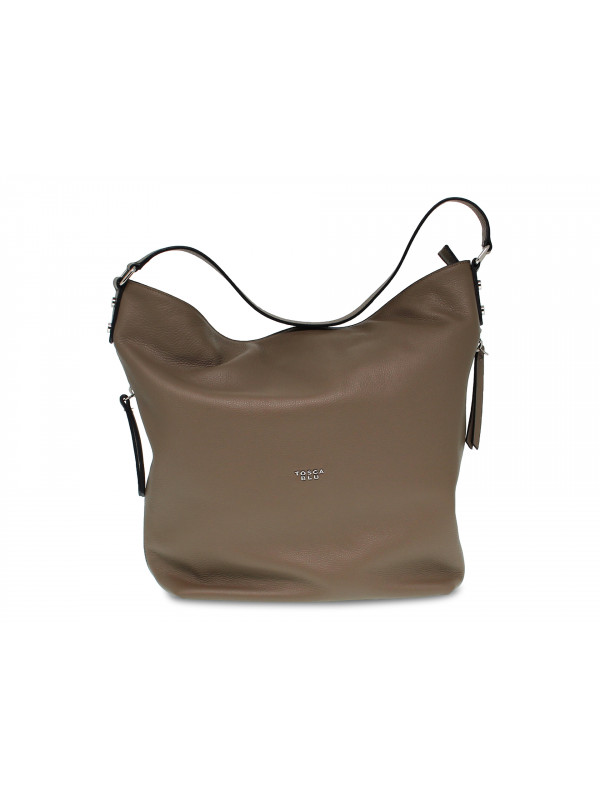 Shoulder bag Tosca Blu RACHELE DUFFEL BAG in mud leather