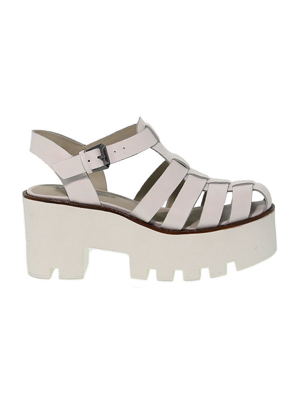 Heeled sandal Windsor Smith FLUFFY in leather