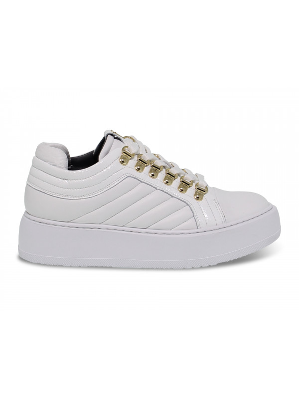Sneakers Cesare Paciotti in white tassel - Guidi Calzature - New