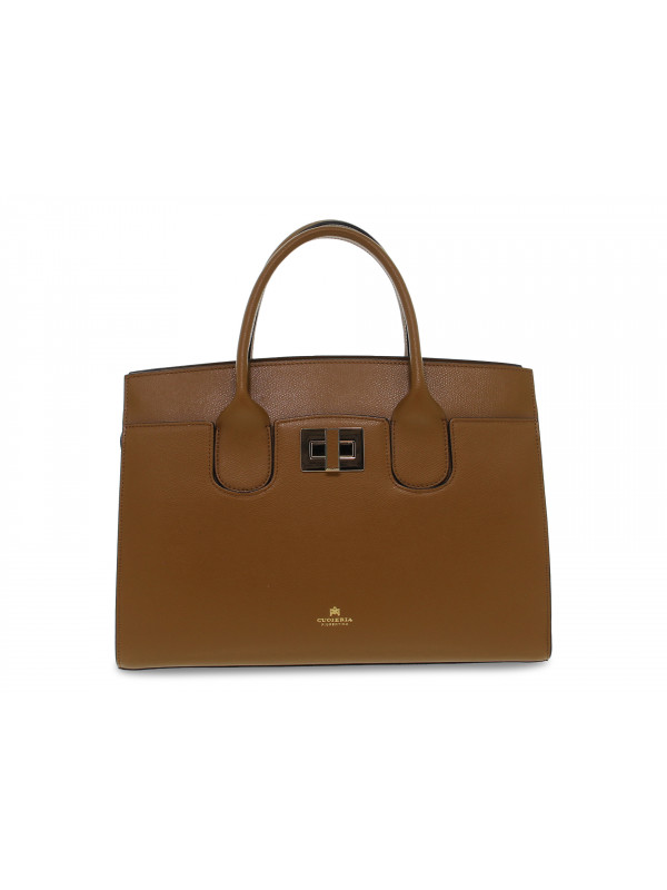 Handbag Cuoieria Fiorentina BELLA LARGE TOTE BAG CON ACCESSORIO METALLO in leather leather