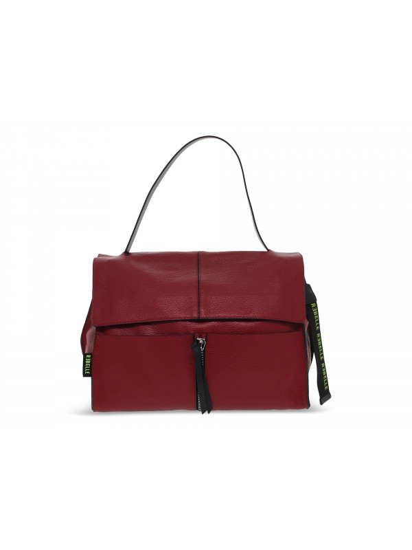 Shoulder bag Rebelle CLIO SATCHEL L DOLLARO in ruby leather