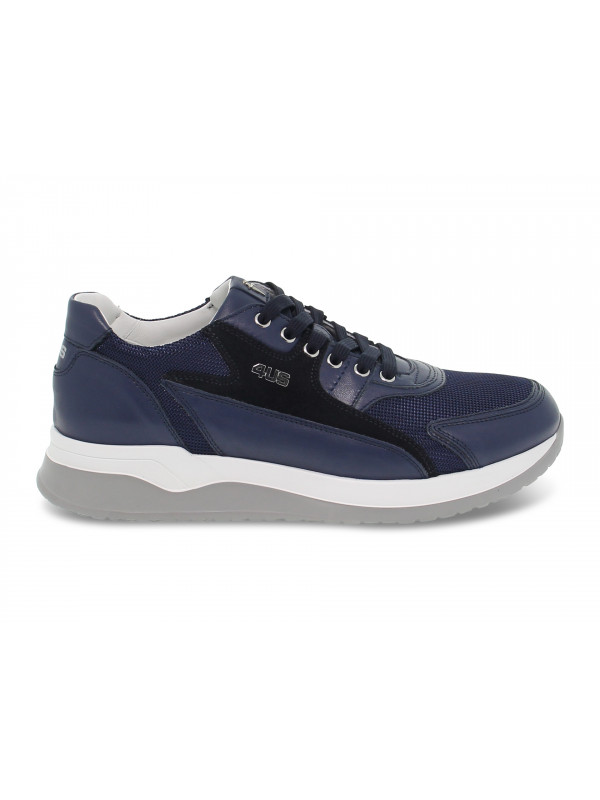 Sneakers Cesare Paciotti 4us in blue leather - Guidi Calzature - New ...