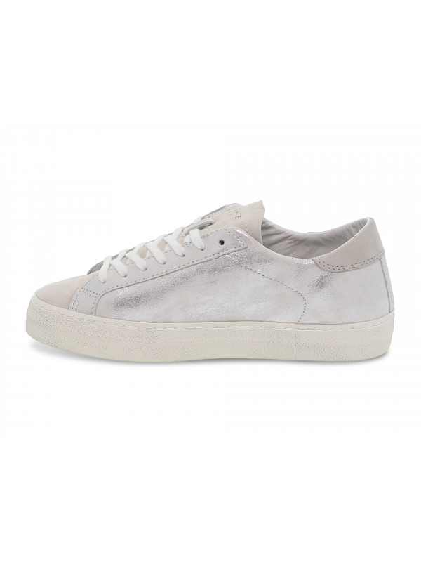 Sneakers D.A.T.E. HILL LOW STARDUST SILVER in silver laminate