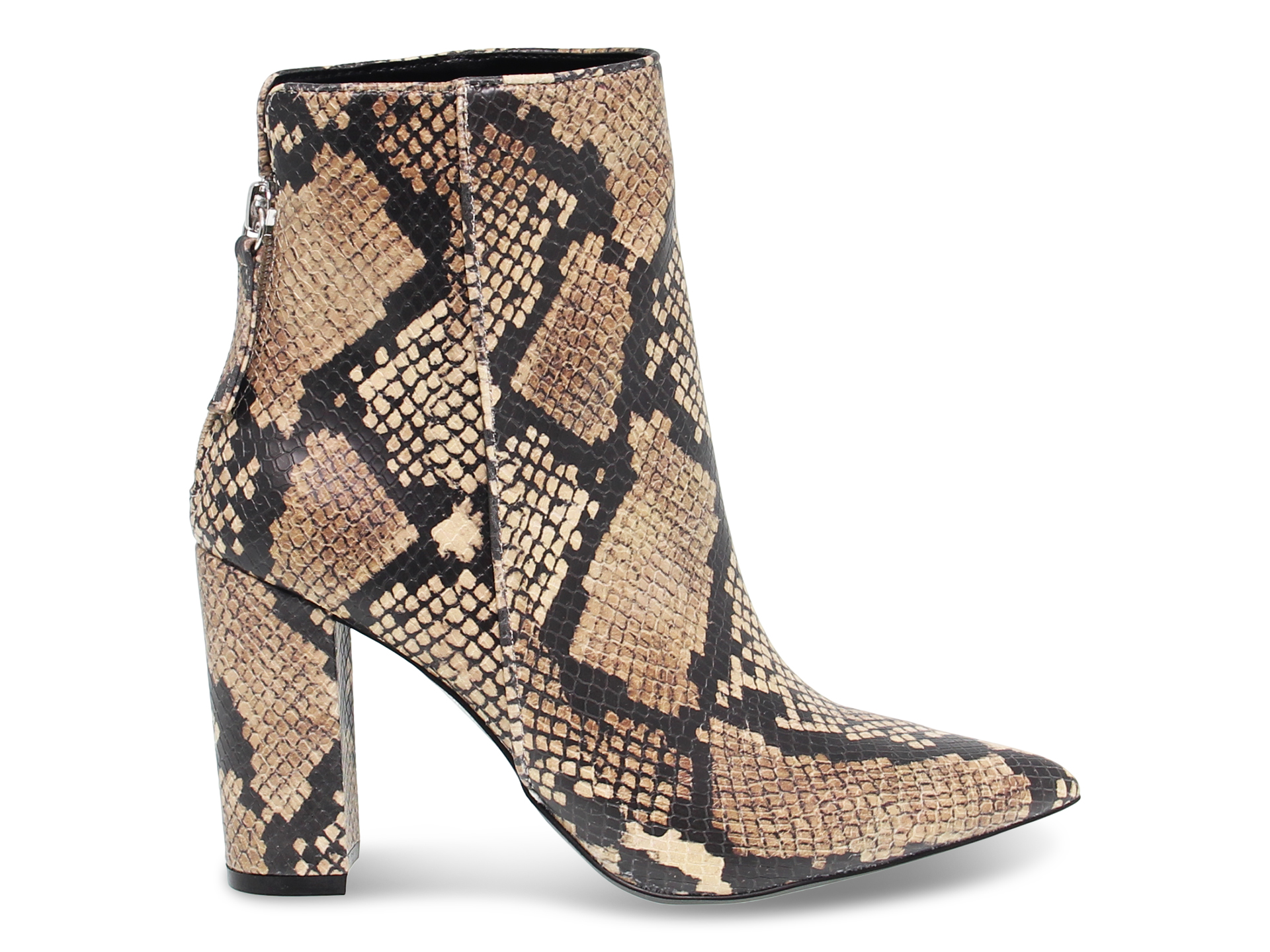 Fashion tan snake print boots