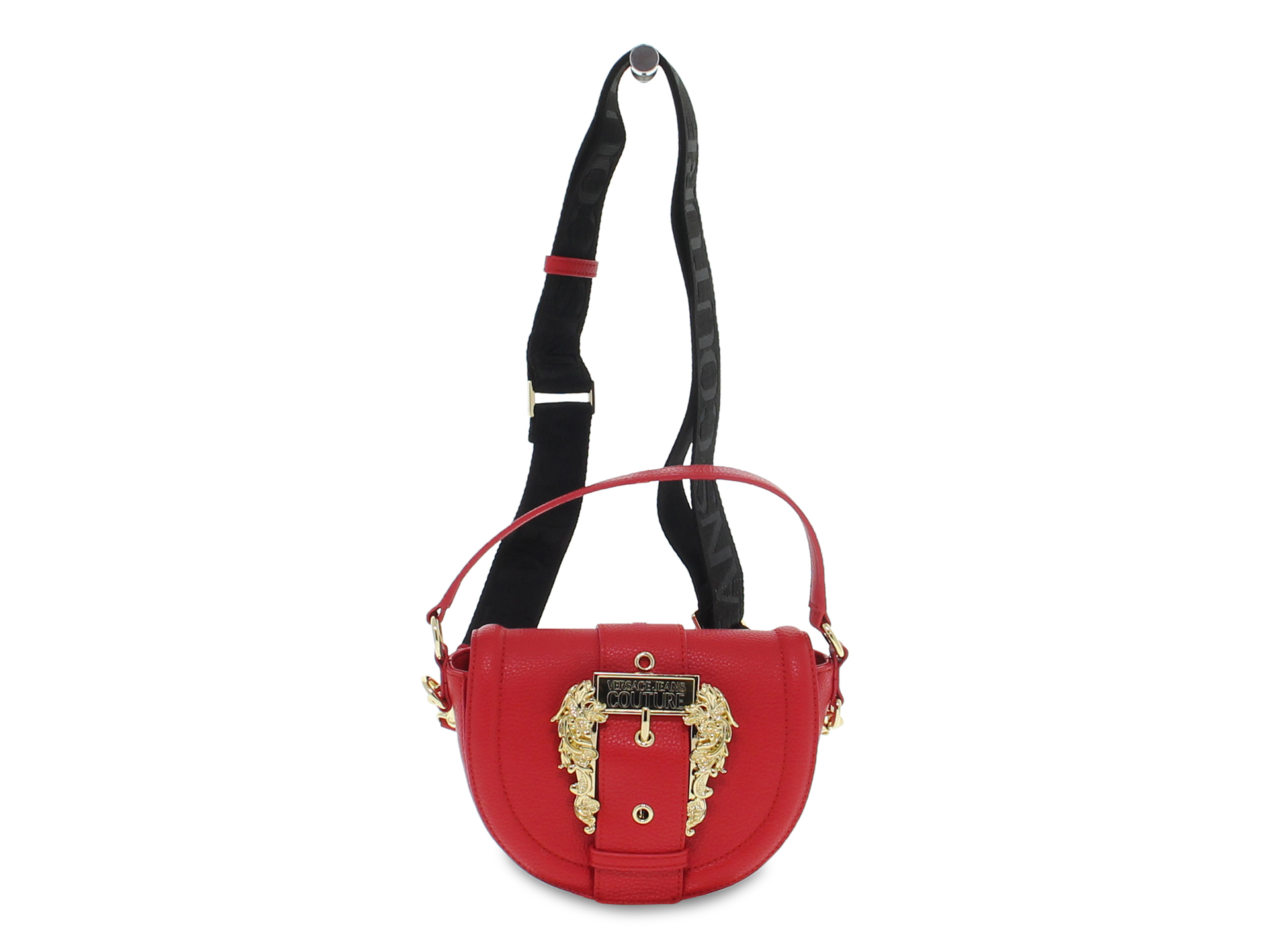 Handbag Versace Jeans Couture JEANS COUTURE LINEA F DIS 2 BUCKLE BASIC in  red tassel